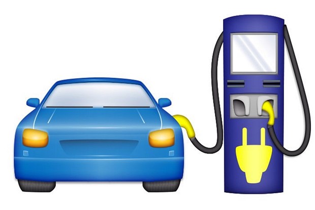 Emoji carro elétrico com carregador (Foto: Electrify America)