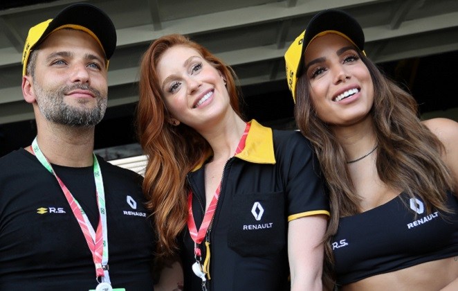 Anitta, Bruno Gagliasso e Marina Ruy Barbosa curtem F1 | OFuxico