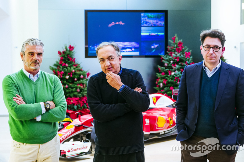 Maurizio Arrivabene, Team Principal Scuderia Ferrari, Sergio Marchionne, Presidente Ferrari e CEO di