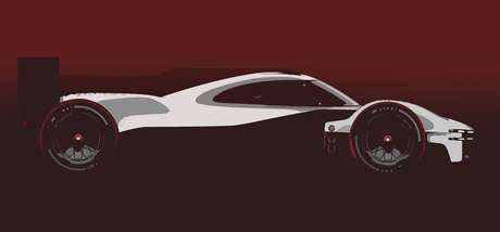 Sketch do futuro Porsche LMDh que disputará a categoria Hypercar do WEC.